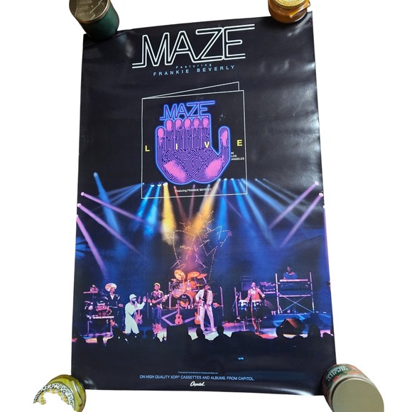 Maze Featuring Frankie Beverly Live In Los Angeles 1986 Promo Album Poster 24x36